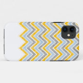 PixDezines Chevron Blue+Yellow Case-Mate iPhone Case (Achterkant (horizontaal))