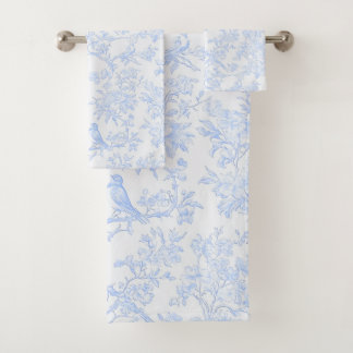 PixDezines Chinoiserie Bleu Clair, Oiseaux Pivoine
