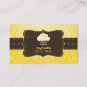 PixDezines citroenschil cupcake/pâtisserie Visitekaartje
