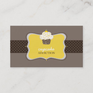 PixDezines citroenschil cupcake/pâtisserie Visitekaartje