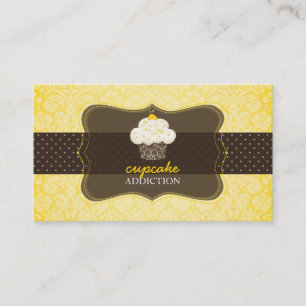 PixDezines citroenschil cupcake/pâtisserie Visitekaartje