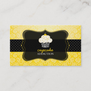 PixDezines citroenschil cupcake/pâtisserie Visitekaartje
