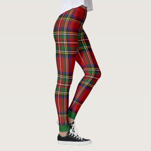 PixDezines Clan Stewart Tartan Leggings (Rechts)