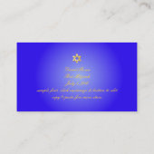 PixDezines Classic mitzvah carte place/bleu+or (Dos)