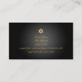 PixDezines Classic mitzvah carte place/noir+or (Dos)