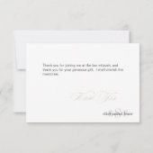 PixDezines Classic Monogramme Merci les cartes, Pl (Dos)