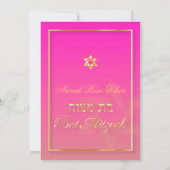 PixDezines Classy Bat Mitzvah/roze Kaart (Achterkant)
