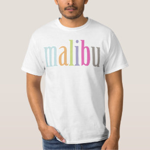 PixDezines Colorful Malibu t's T-shirt