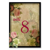 PixDezines Cottage Rozen/Tafelnr. Kaart (Voorkant)