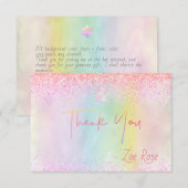 PixDezines Cotton Candy Bat mitzvah Carte de remer (Devant / Derrière)