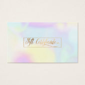PixDezines Cotton Candy Holographique Cartes Cadea (Devant)