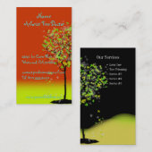 PixDezines coupe-arbres Cartes de visite/paysagist (Devant / Derrière)