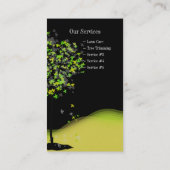 PixDezines coupe-arbres Cartes de visite/paysagist (Dos)