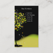 PixDezines coupe-arbres Cartes de visite/paysagist (Dos)