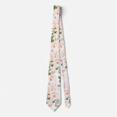 PixDezines Cravate Rose PixDezines Aquarelle Blush (Devant)