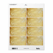 PixDezines Cream Swirls Etiket (Full Sheet)