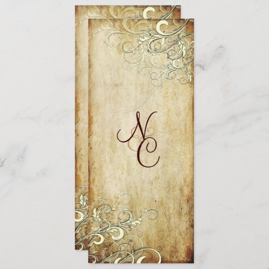 PixDezines crème zwaait trouwprogramma's Programma (Voorkant / Achterkant)