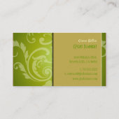 PixDezines Crest Damask Visitekaartje (Achterkant)