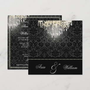 PixDezines crystal chandelier/desiree damask Kaart