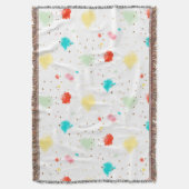 PixDezines Cupcake Sprinkles/Faux Gold Deken (Voorkant Verticaal)