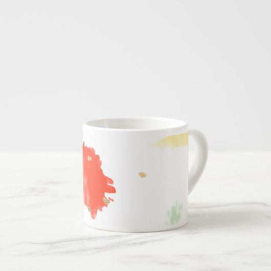 PixDezines Cupcake Sprinkles/Faux Gold Espresso Kop (Voorkant rechts)