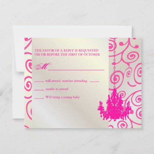 PixDezines Cupcake Swirls + Chandelier rose RSVP (Dos)