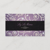 PixDezines cupcakes wervelingen + lavandre Visitekaartje (Achterkant)