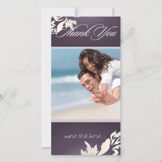 PixDezines Damask 12 Merci photo (Devant)