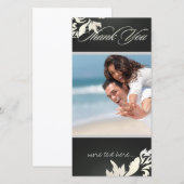 PixDezines Damask 12 Photo Merci (Devant / Derrière)