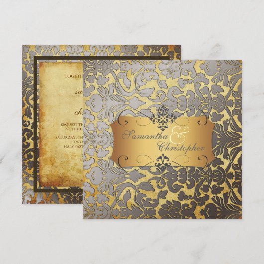 PixDezines  Damask/DIY-lettertypen.. Kaart (Voorkant / Achterkant)