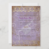 PixDezines Damask Swirl/2011 Afstuderen Kaart (Achterkant)