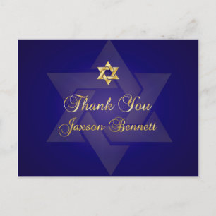 PixDezines dank je/Classic Mitzvah Briefkaart