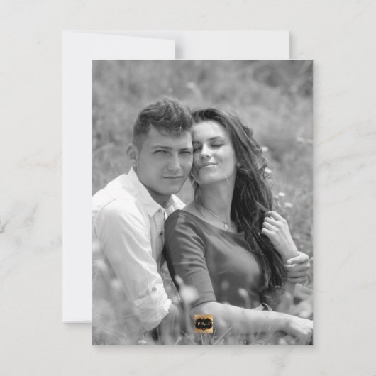 PixDezines datum/groen opslaan, Monstera Save The Date (Achterkant)