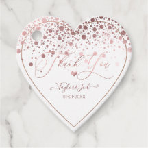 PixDezines Dazzled Nep Rose Goud Confetti + Hart