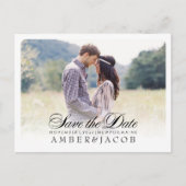 PixDezines De datum/het Fancy script opslaan Aankondigingskaart (Voorkant)