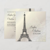 PixDezines de Eiffeltoren/parijs Kaart (Voorkant / Achterkant)