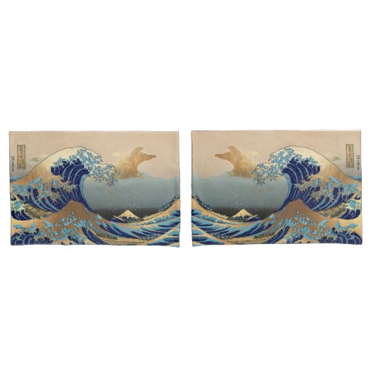 PixDezines  De Grote Golven Kussensloop (Voorkant-Set)