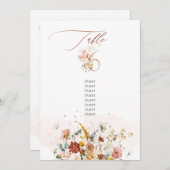 PixDezines de Herfst van de Waterverf Garden Bloem Kaart (Voorkant / Achterkant)