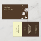 PixDezines de Kaarten van het Profiel van Dandelio Visitekaartje (Voorkant / Achterkant)