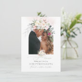 PixDezines de Waterverf cream Blush Rozen sparen D Save The Date (Staand voorkant)