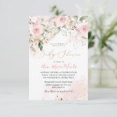 PixDezines de Waterverf het Stomme Baby shower van Kaart (Staand voorkant)