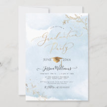 PixDezines Delicate Gold Foliage Afstuderen
