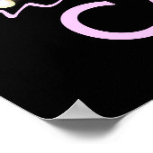 PixDezines Desiree Damask Cake, Lila Poster (Hoek)