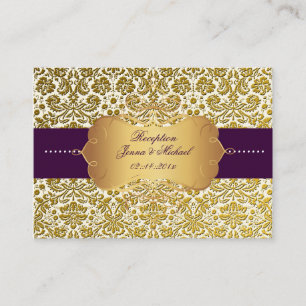 PixDezines Desiree Damask/DIY Enclosure cards Informatiekaartje