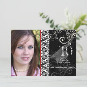 PixDezines Desiree Damask, Invitations de diplômes (Debout devant)