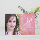 PixDezines Desiree Damask/+Roze Kaart (Staand voorkant)