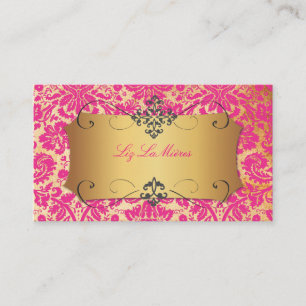 PixDezines desireé demask/hot roze Visitekaartje