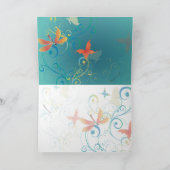 PixDezines die door2 fladderen, Dank u kaarten (Binnen)