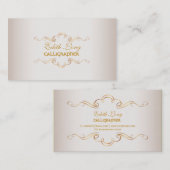 PixDezines dij kleur/antiek rollen Visitekaartje (Voorkant / Achterkant)