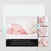 PixDezines diy accent kleur/geboorte aankondiging (Voorkant / Achterkant)